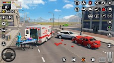 市の救急車運転ゲーム 3Dのおすすめ画像2