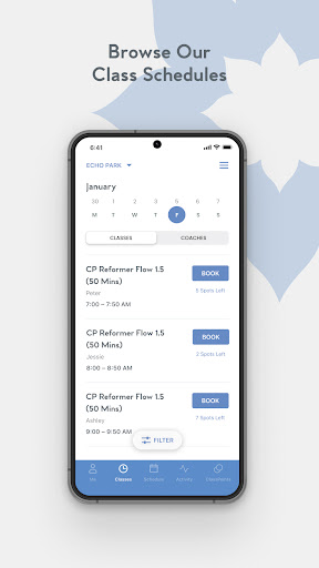 Screenshot of Club Pilates