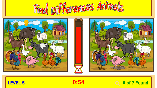 Find Differences Animals