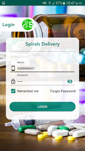 Android application Spirals Delivery screenshort