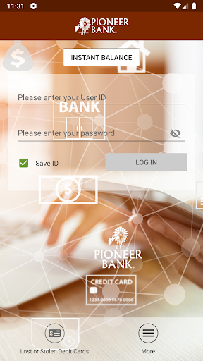 Pioneer Bank Mobile Screen 2