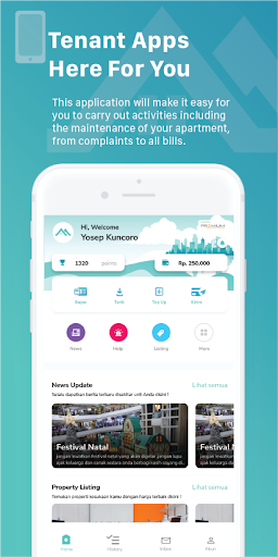 Android application Moreno - Tenant screenshort