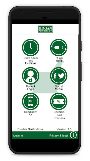Android application Hogan Pharmacy screenshort