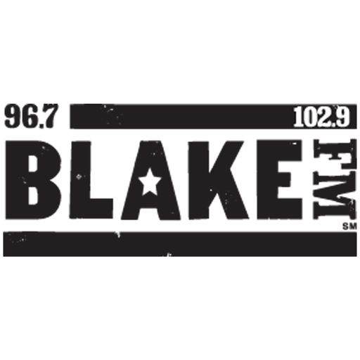 96-7 & 102-9 BLAKE-FM logo