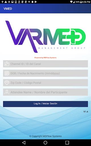 Android application VMED screenshort