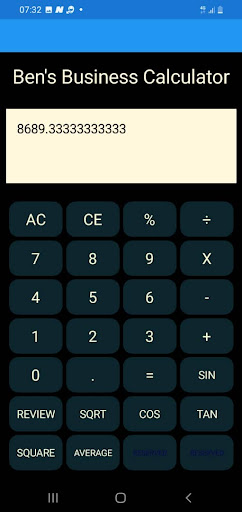 BizCalc Screen 3