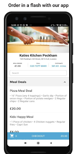 Android application Katie's Kitchen Peckham screenshort