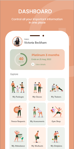 Android application Train Way Gym screenshort