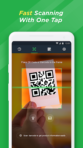 Android application QR Code Reader-Barcode Scanner screenshort