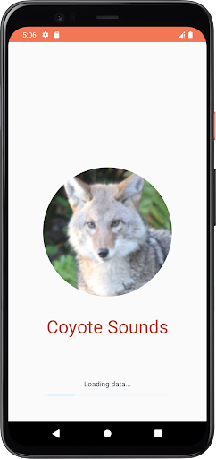 Android application Coyote Sounds screenshort