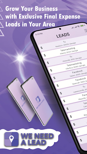 Android application We Need A Lead screenshort