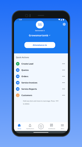 Android application GrowSmart SMB 2.0 screenshort