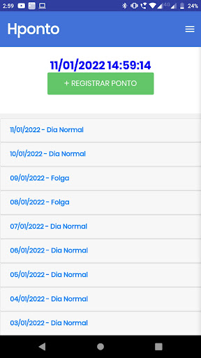 Hponto Registrador Screen 2