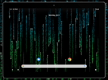צילום מסך של טפט חי של Matrix TV