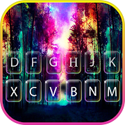 Galaxy Tree Night Keyboard Theme