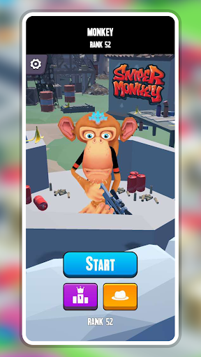 Android application Sniper Monkey screenshort