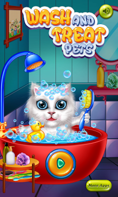 Wash and Treat Pets Kids Game - Screenshot 1