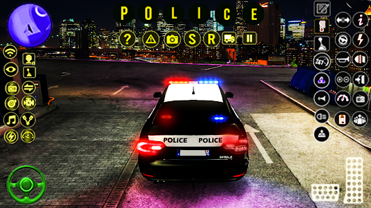 Police Car Driving Prado Car