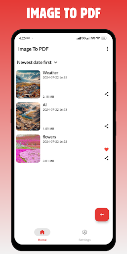 Android application JPEG to PDF Converter & Scan screenshort