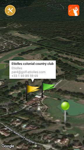 Android application Golf Course Builder AR screenshort
