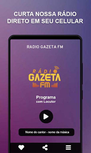 Android application Rádio Gazeta FM screenshort