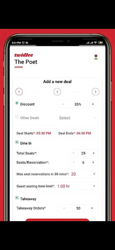 Android application Twidlee Partner screenshort
