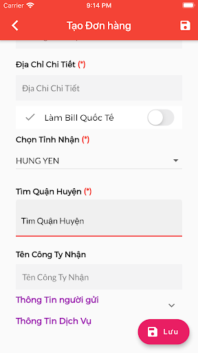 Android application NewPost Khách Hàng screenshort