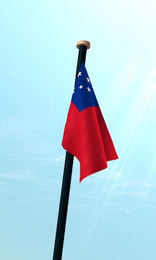 Samoa Flag 3D Live Wallpaper Screen 3
