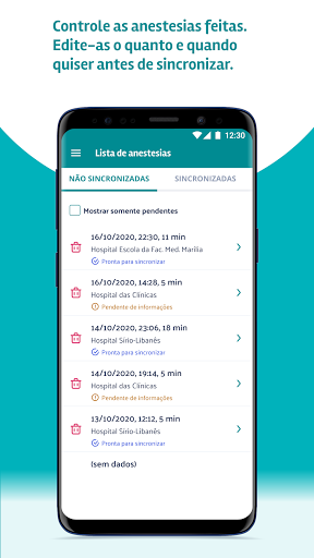SBA Logbook Screen 2