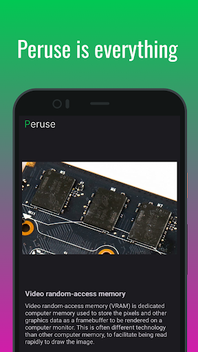 Android application Peruse X - All’s Inside screenshort
