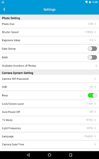 MAPIR Survey3 Control Applicat Screen 3