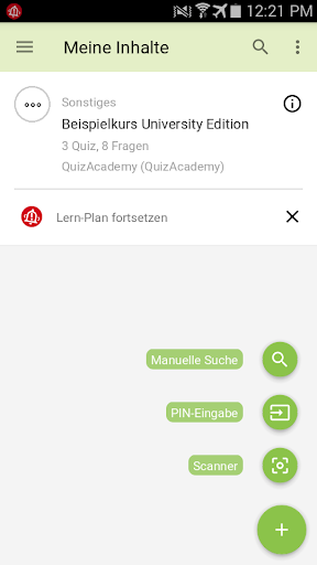 Android application QuizAcademy University Edition screenshort