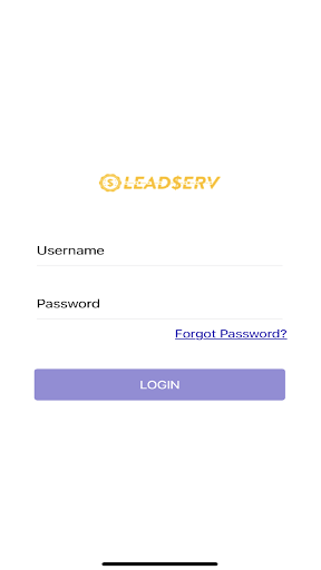 Android application Leadserv screenshort