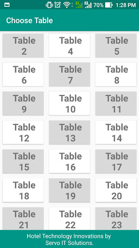 iServe Mobile Ordering App Screen 2