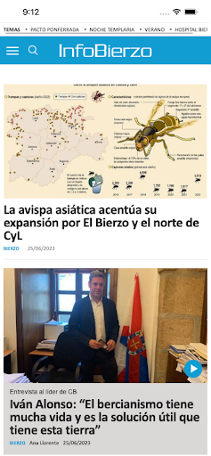 InfoBierzo Screen 2