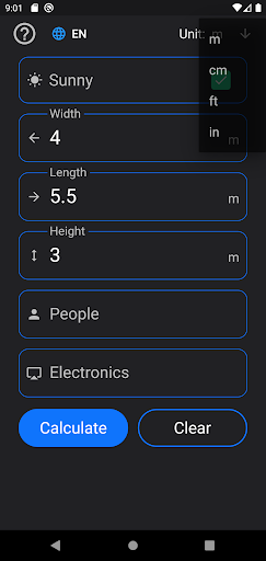 Air Conditioner - Calculator Screen 3