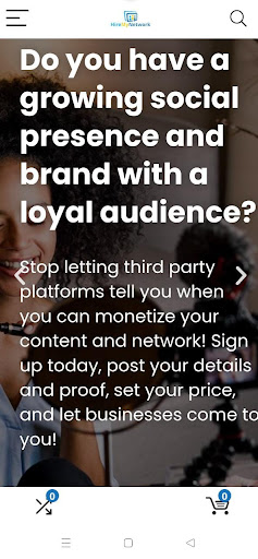 Hire My Network Screen 3