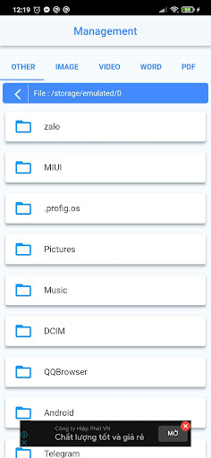 Android application Advanced File Manager screenshort