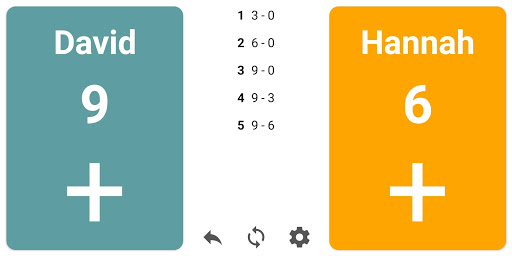 Android application 1v1 Scorekeeper screenshort