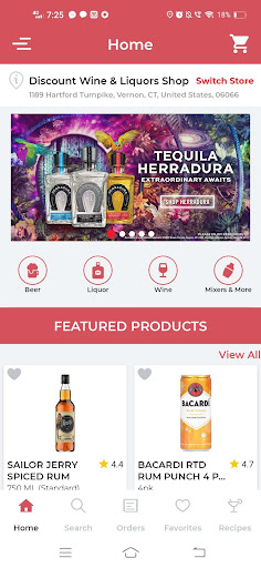 Android application One Stop Wine & Beer screenshort