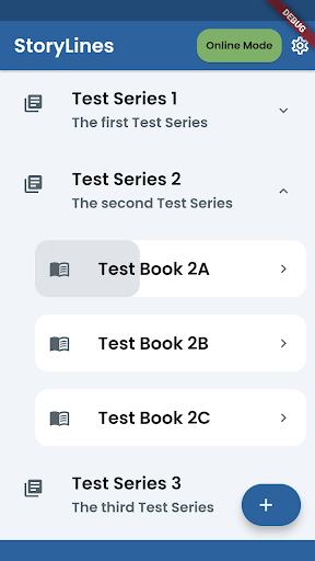 Android application StoryLines screenshort