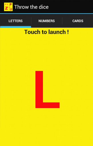 Android application Dice screenshort