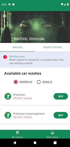 WashXL Screen 2