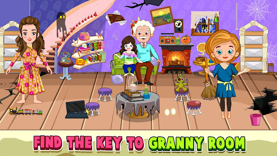 Mini Town Horror Granny House MOD APK (Premium/Unlocked) screenshots 1