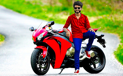 Sport bike photo editor frames Screen 3