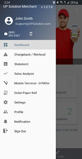 UP Solution Merchant Screen 2