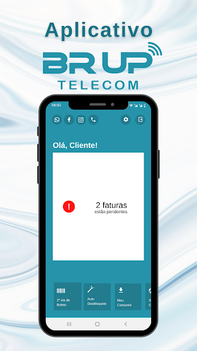 Android application BR UP TELECOM screenshort