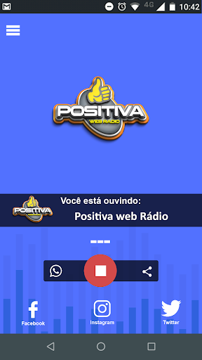 Android application Web Rádio Positiva screenshort