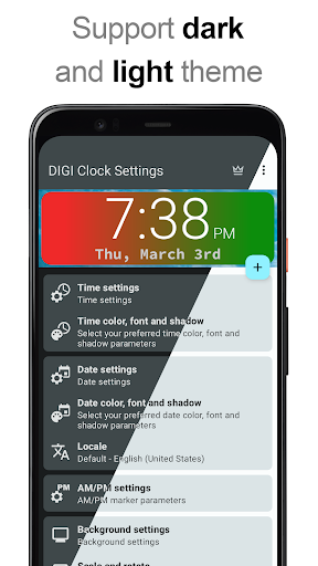Screenshot of DIGI Clock Widget