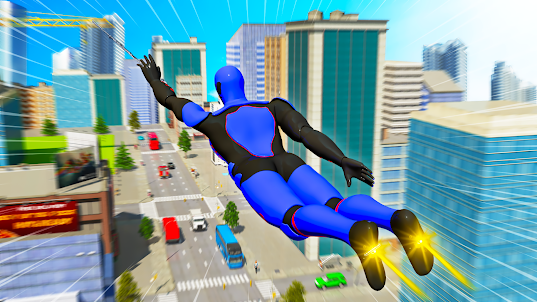 Flying Super Hero Robot Fight